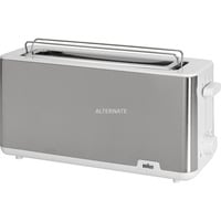 Braun HT 1610 WH, Brødrister rustfrit stål/Hvid