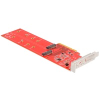 DeLOCK PCI Express x8 kort til 2x intern NVMe M.2 Key M 110 mm, Interface card 