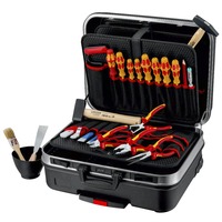 KNIPEX Værktøjskasse "BIG Basic Move" elektrisk, 24 dele, Værktøjssæt Sort