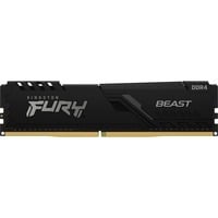 Kingston FURY FURY Beast 32GB 3200MT/s DDR4 CL16 DIMM Black, Hukommelse Sort, 32 GB, 1 x 32 GB, DDR4, 288-pin DIMM