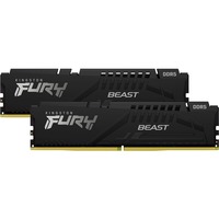 Kingston FURY FURY Beast hukommelsesmodul 32 GB 2 x 16 GB DDR5 4800 Mhz Sort, 32 GB, 2 x 16 GB, DDR5, 4800 Mhz, 288-pin DIMM