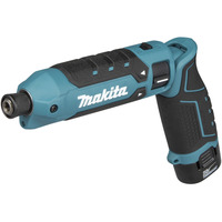 Makita Batteri vinkelslagsdriver TD023DSE, 7,2 Volt, Schlagskruemaskine Blå/Sort