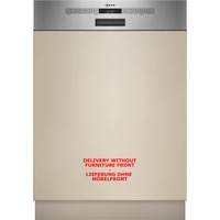 Neff S145EVS04E opvaskemaskine Fuldt indbygget 14 kuverter børstet rustfrit stål, Fuldt indbygget, Fuld størrelse (60 cm), Børstet stål, Rustfrit stål, 14 kuverter, B