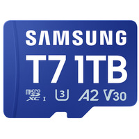 Samsung T7 microSDXC 1 TB, Hukommelseskort Blå