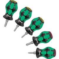 Wera Stubby Set 1 Enkelt Envejs skruetrækker Sort/Grøn, 115 mm, 39 mm, 114 mm, 227 g, Sort/grøn