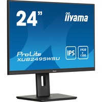 iiyama ProLite XUB2495WSU-B7 computerskærm 61,2 cm (24.1") 1920 x 1200 pixel WUXGA LED Sort, LED-skærm Sort (mat), 61,2 cm (24.1"), 1920 x 1200 pixel, WUXGA, LED, 4 ms, Sort