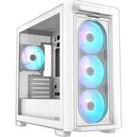ASUS A23 PLUS TG ARGB WHITE Hvid, Towerkabinet Hvid, PC, Hvid, micro ATX, Mini-ITX, Flere, 16,5 cm, 38 cm