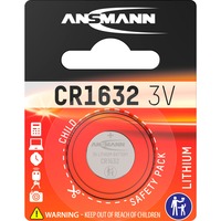 Ansmann 1516-0004 husholdningsbatteri Engangsbatteri CR1632 Lithium Engangsbatteri, CR1632, Lithium, 3 V, 1 stk, 120 mAh