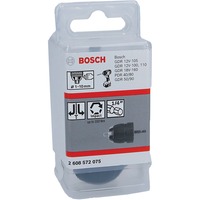 Bosch 2 608 572 075 borepatron Selvspændende borepatron 1/4", Chuck Selvspændende borepatron, 1 mm, 1 cm, 1/4", Metal, Sort, Rustfrit stål