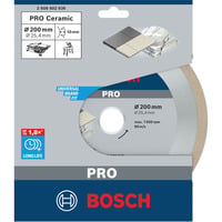 Bosch 2 608 602 636 200mm 1pcs rundsavklinge, Skæreskive Blød keramisk vægsten, 20 cm, 2,54 cm, 2,2 mm, 1 stk