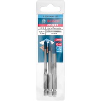 Bosch 2 608 900 595 borehoved Centreringsborbit 3 stk, Drill bit sæt Boremaskine, Borehammer, Centreringsborbit, 90 mm, Glas, Hårdt keramik, Tagsten, Blød sten, Sten, Flise, Sekskantet skaft, Rustfrit stål