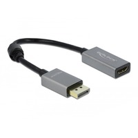 DeLOCK 66436 videokabel adapter 0,2 m DisplayPort HDMI Type A (Standard) Sort, Grå grå/Sort, 0,2 m, DisplayPort, HDMI Type A (Standard), Hanstik, Hunstik, 3840 x 2160 pixel