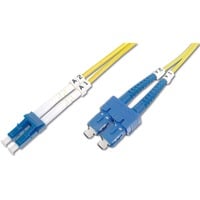 Digitus LWL patchkabel, duplex, LC > SC stik, singlemode OS2 Gul
