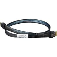 Icy Dock Kabel SlimSAS x8 SFF-8654 > 2x SlimSAS x4 SFF-8654 Sort