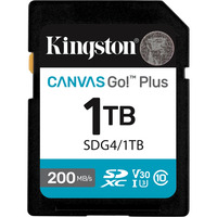 Kingston SDG4/1TB, Hukommelseskort Sort