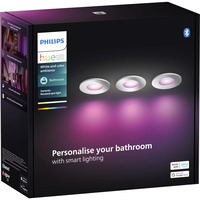Philips Hue White & Color Ambiance Xamento indbygningsspot 3-pak, LED lys Sølv