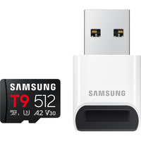 Samsung T9 microSDXC 512 GB, Hukommelseskort Sort