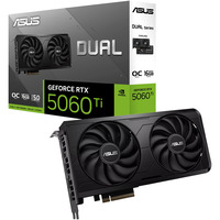 ASUS GeForce RTX 5060 Ti DUAL EVO 16GB, Grafikkort Sort