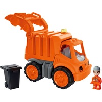 BIG Power-Worker Legetøjsbiler, Spil køretøj Orange/grå, Skraldebil og banesæt, 2 År, Orange