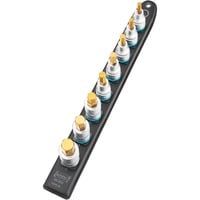 Hazet SmartRail 1/2" topnøglesæt med indvendig sekskant, 8 dele Sort