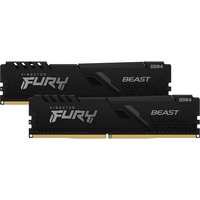 Kingston FURY FURY Beast hukommelsesmodul 64 GB 2 x 32 GB DDR4 3200 Mhz Sort, 64 GB, 2 x 32 GB, DDR4, 3200 Mhz, 288-pin DIMM