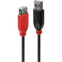 Lindy 42817 USB-kabel USB 2.0 5 m USB A 0,48 Gbit/sek. Sort, Forlængerledning Sort, 5 m, USB A, USB A, USB 2.0, 0,48 Gbit/sek., Sort