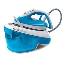 Tefal Express Airglide SV8002 1,8 L Durilium Airglide-sålplade Blå, Hvid, Damp strygejern station Blå/Hvid, 380 g/min, Durilium Airglide-sålplade, 5,9 bar, 1,8 L, 120 g/min, Blå, Hvid