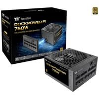 Thermaltake Dockpower FI 750W, PC strømforsyning Sort