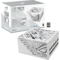 ASUS ROG Strix 1000W Platinum White Edition (ROG Equalizer), PC strømforsyning Hvid