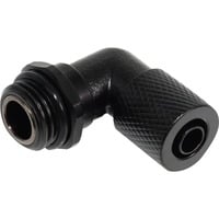 Alphacool ES 8/5mm 90° Skruemontering - Lige -, Forbindelse Sort