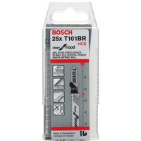 Bosch Stiksavklinge T 101 BR Clean til træ, 100mm 