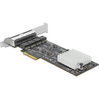 DeLOCK PCI Express x4 til 4 x RJ45 2,5 GbE, Netværkskort 