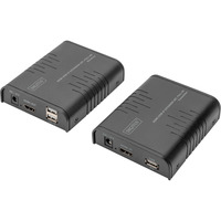 Digitus Full HD HDMI KVM IP Extender Sæt, KVM-switchen Sort