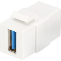 Digitus USB 3.2 Gen 1 Keystone-modul USB-A > USB-A stik, Keystone modul Sort