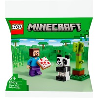 LEGO Minecraft Steve og pandaunge, Bygge legetøj Byggesæt, 6 År, Plast, 35 stk, 26 g