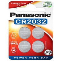 Panasonic CR-2032EL/4B husholdningsbatteri Engangsbatteri CR2032 Lithium Engangsbatteri, CR2032, Lithium, 3 V, 4 stk, 220 mAh