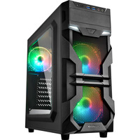 Sharkoon VG7-W RGB Generaloverhalt, Towerkabinet Sort