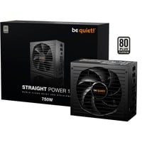 be quiet! Straight Power 12 enhed til strømforsyning 750 W 20+4 pin ATX ATX Sort, PC strømforsyning Sort, 750 W, 110 - 240 V, 820 W, 50/60 Hz, 10/5 A, 130 W
