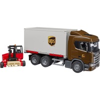 bruder Scania Super 560R logistik lastbil med integreret truck, Model køretøj 