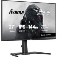 iiyama G-MASTER GB2741QSU-B1 computerskærm 68,6 cm (27") 2560 x 1440 pixel 4K Ultra HD LED Sort, Gaming Skærm Sort (mat), 68,6 cm (27"), 2560 x 1440 pixel, 4K Ultra HD, LED, 1 ms, Sort
