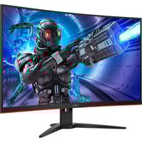 AOC G2 C32G2ZE/BK computerskærm 80 cm (31.5") 1920 x 1080 pixel Fuld HD LED Sort, Rød, Gaming Skærm Sort/Rød, 80 cm (31.5"), 1920 x 1080 pixel, Fuld HD, LED, 4 ms, Sort, Rød