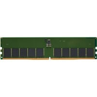 Kingston KSM56E46BD8KM-32HA hukommelsesmodul 32 GB 1 x 32 GB DDR5 5600 MT/s Fejlkorrigerende kode Grøn, 32 GB, 1 x 32 GB, DDR5, 288-pin DIMM, Sort, Grøn