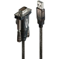 Lindy USB til seriel konverter Lite Sort