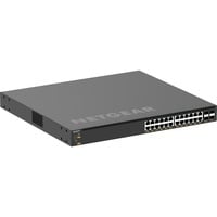 Netgear M4350-24X4V Administreret L3 10G Ethernet (100/1000/10000) Strøm over Ethernet (PoE) 1U Sort, Switch Administreret, L3, 10G Ethernet (100/1000/10000), Strøm over Ethernet (PoE), Stativ-montering, 1U