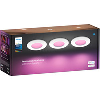 Philips Hue Hue White & Color Ambiance Slim indbygningslampe 90 mm, LED lys Hvid