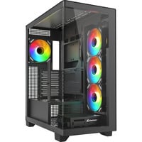 Sharkoon ELITE SHARK CA500 Generaloverhalt, Towerkabinet Sort