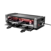 Unold 48730 raclette grill 8 person(er) 1200 W Sort, Rustfrit stål Sort/rustfrit stål, 8 person(er), Plast, Rustfrit stål, 1 zone(s), Sort, Rustfrit stål, Rektangulær, Temperatur