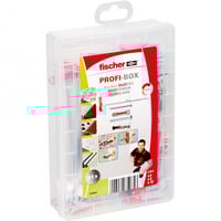 fischer Profi-Box DuoLine + skrue, Dyvel Lys grå/Rød