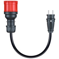 go-e Adapter til Gemini flex 11 kW, CEE rød trefaset 16A > husholdningsstik Sort