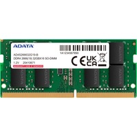 ADATA Premier hukommelsesmodul 8 GB DDR4 Sort, 8 GB, DDR4, 2666 MHz, 260-pin SO-DIMM